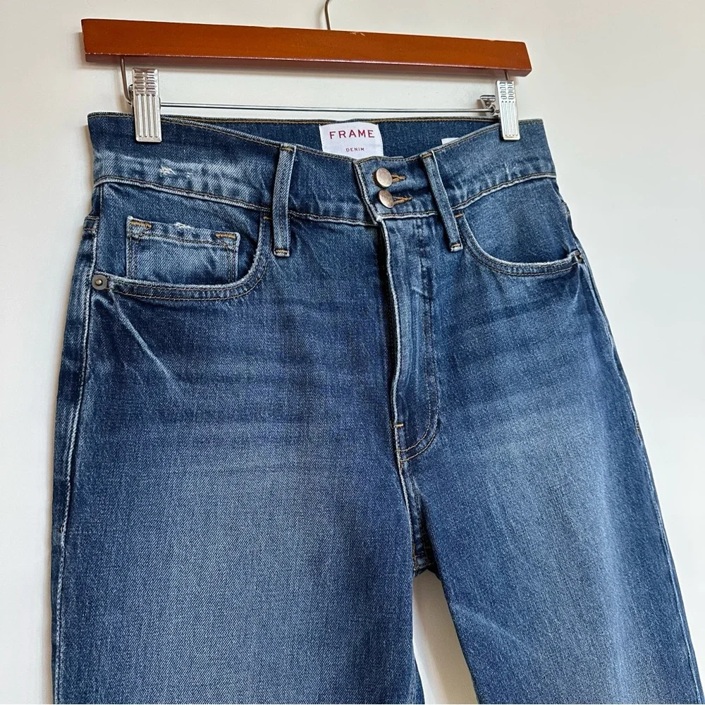 ❌SOLD❌ Frame Heritage Le Sylvie Slender Straight Jeans in Halston Size 27 - Picture 5 of 13